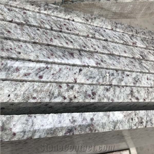 Own Factory White Flat Edge Precut Granite Stone Top