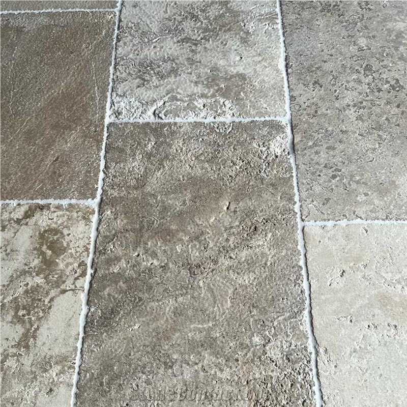 Pierre De Bourgogne Limestone Antiqued / Aged Floor Tiles