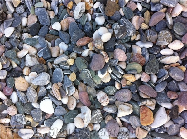 Multicolor River Stones,Flouray All Mix Pebbles &Gravels from Turkey 