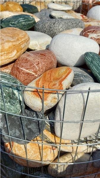 Multicolor River Stones,Flouray All Mix Pebbles &Gravels