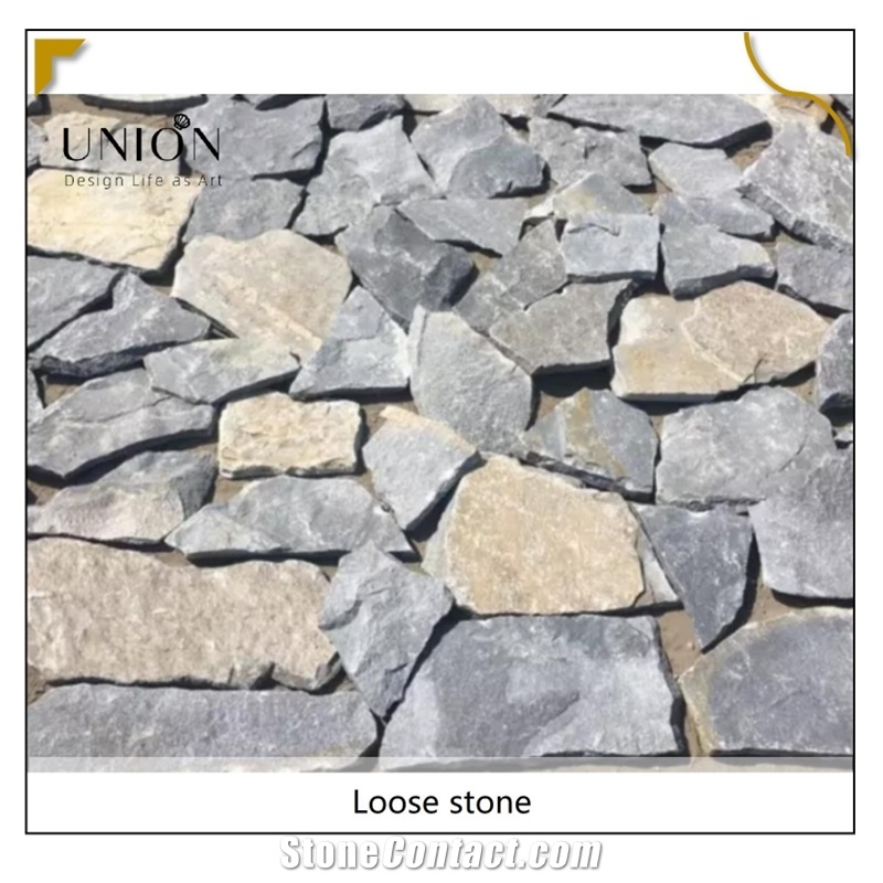 UNION DECO Blue Quartzite Stone Random Wall Cladding Veneer