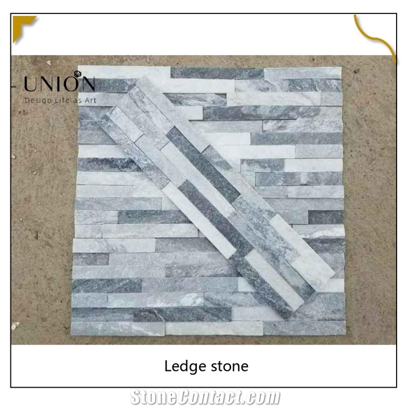 UNION DECO Cloudy Grey Wall Cladding Stone Stacked Stone