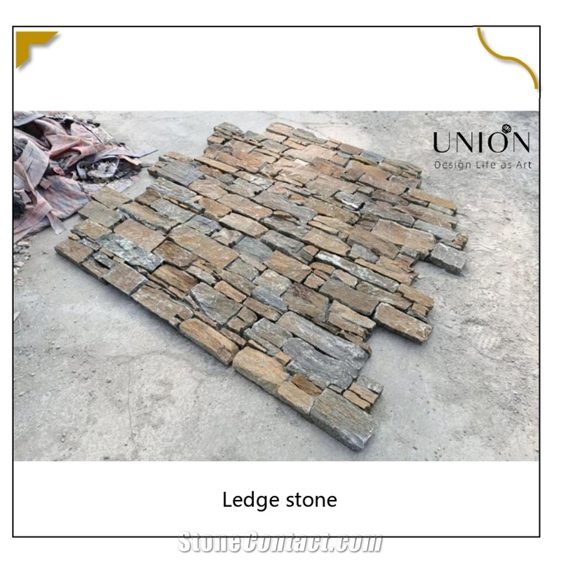 UNION DECO Exterior Natural Rusty Stone Cladding Stone Panel