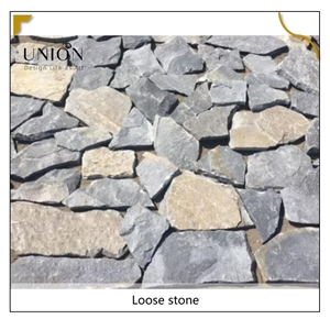 UNION DECO Random Blue Quartzite Stone Veneer Wall Panel