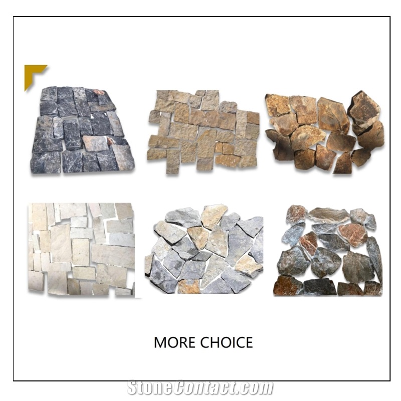UNION DECO Random Stone Tiles Wall Decoration Paving Tiles