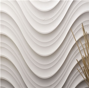 3D Marble Wall Panel, CNC Wall Panel, Carving Wall Design