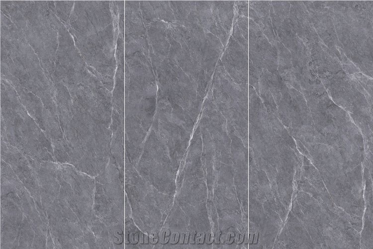 Armani Grey Sintered Stone Kitchen Panels Floor Tile
