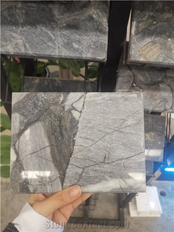 Amazon Blue Quartzite Grey Color Slabs