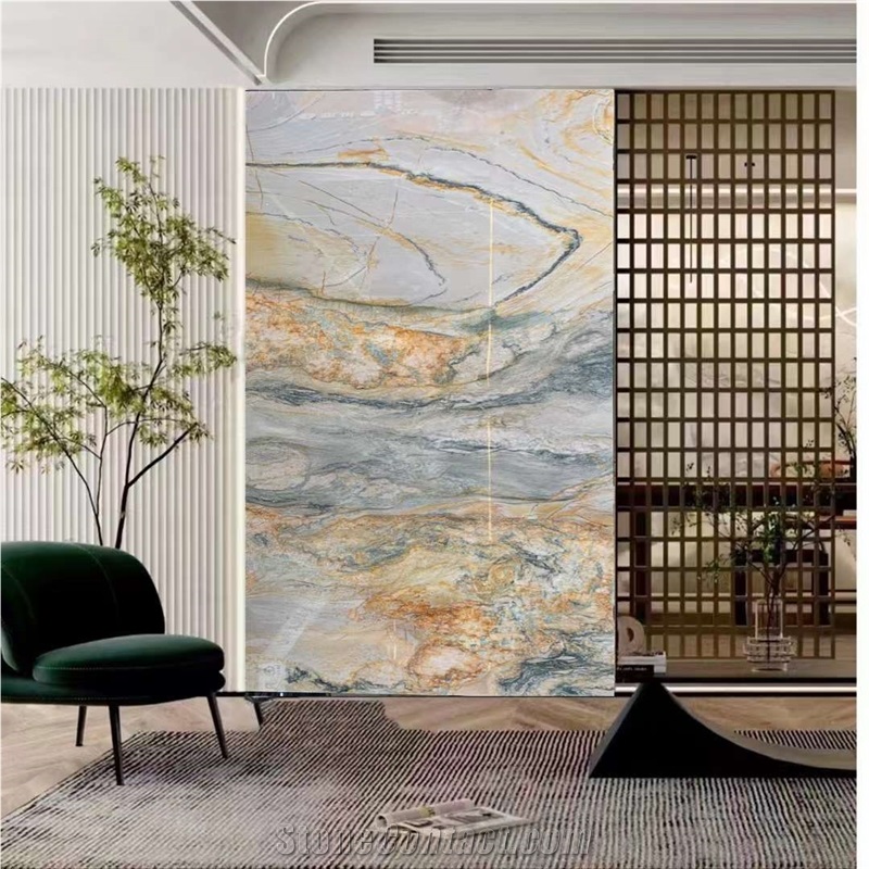 Aquarella Quartzite Living Room Wall Panel