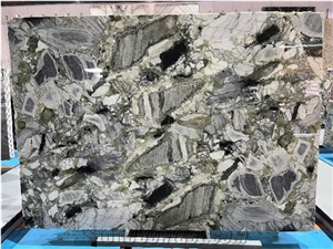 Cocolimo Marble White Beauty Green Jade Polished Slab