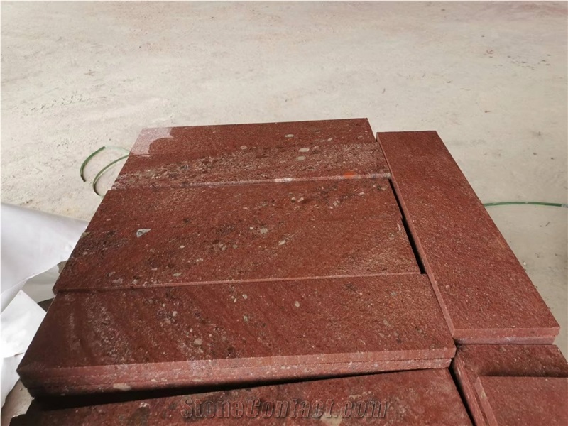 Red Porphyry Stair Riser, G666 Dayang Red Porphyry