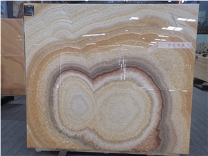 Yellow - Red Dragon Onyx Slabs Wall Panels