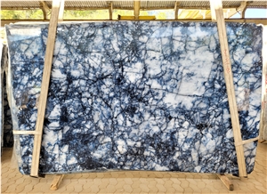 Sapphire Blue Crystal Quartzite Slabs