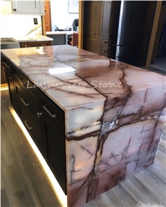 Cosmopolitan Red Quartzite Hotel Kitchen Tops