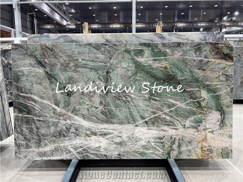 Moldavite Crystal Quartzite For Master Bathroom