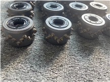 Diamond Bush Hammer Roller For Granite Aging