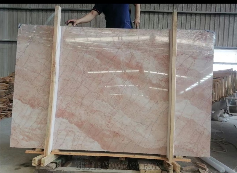 Iran Rose Cream Marble Slab Wall Tiles In China Stone Market