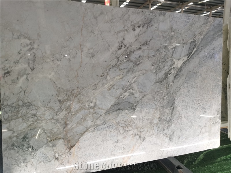 Silver Statuario Marble Slab In China Stone Market