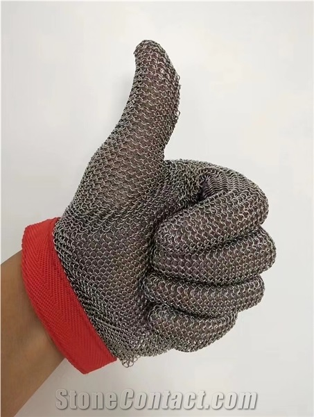 Cut Resistant Stainless Steel Ring Mesh Safty Gloves