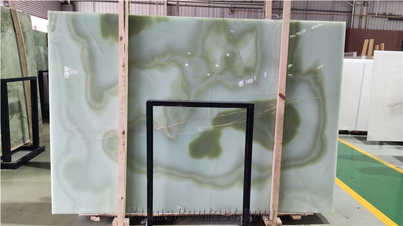 Green Onyx Polished Slab Tile