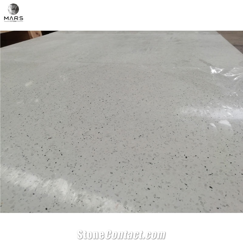 Customized White Polishing Surface Stone Terazzo Tile