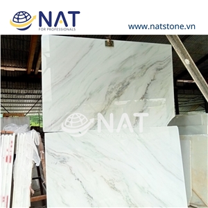 Vietnam White Marble - Nebula White Marble Slabs Bookmatch