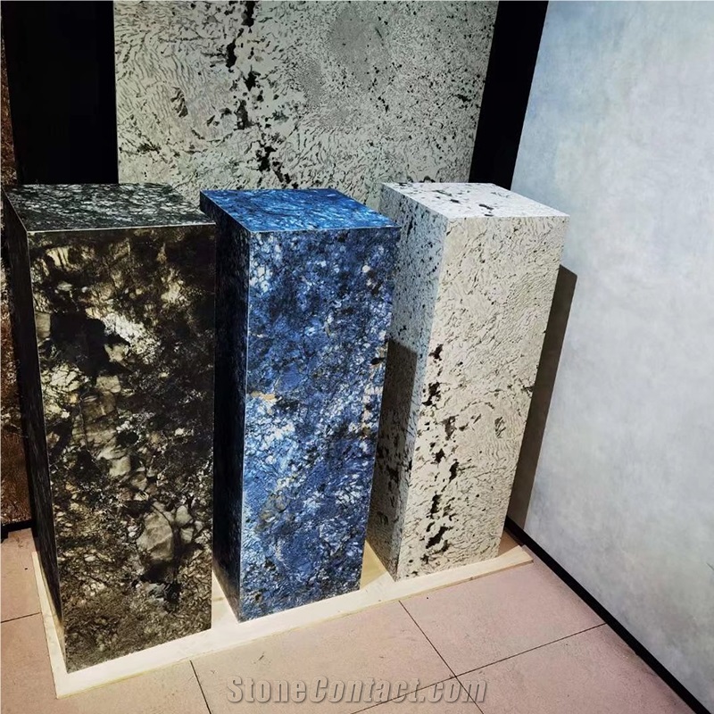 Customized Sintered Stone Plinths For Hotel Villa Decoration