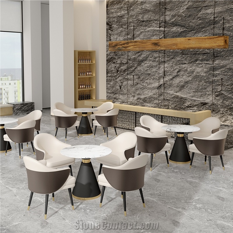 Hot Sale Sintered Stone Negotiating Table For Sales Offices