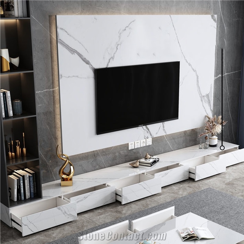 Hot Sale Sintered Stone TV Stand Cabinet For Home Design