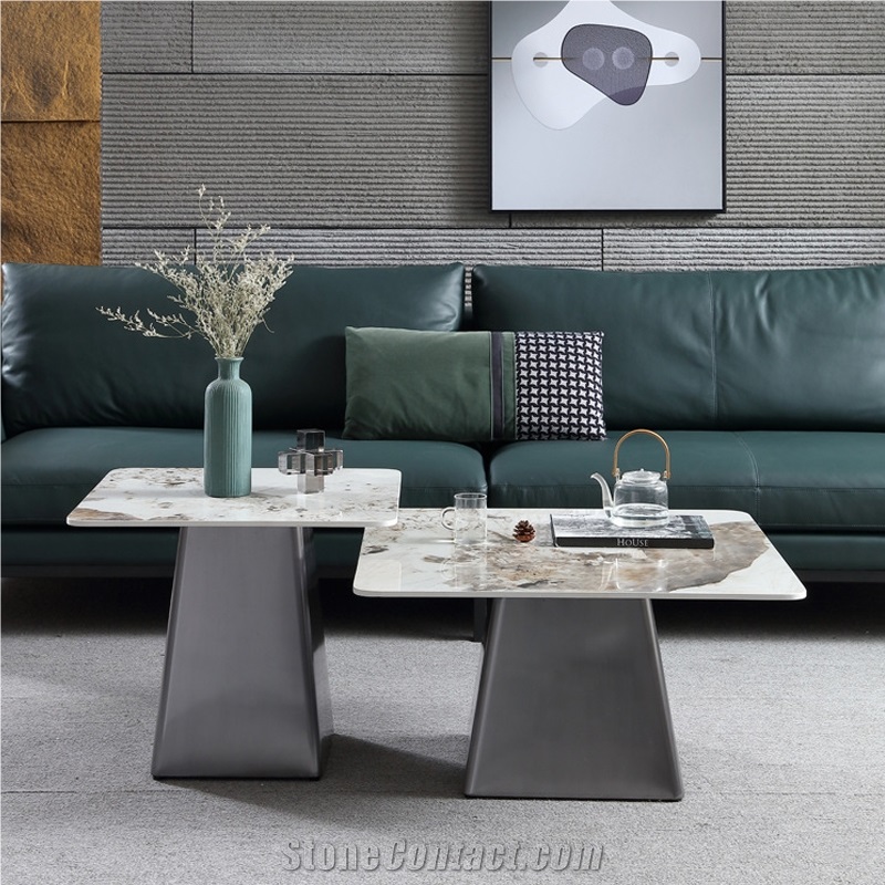 New Design Living Room Furniture Sintered Stone Coffee Table