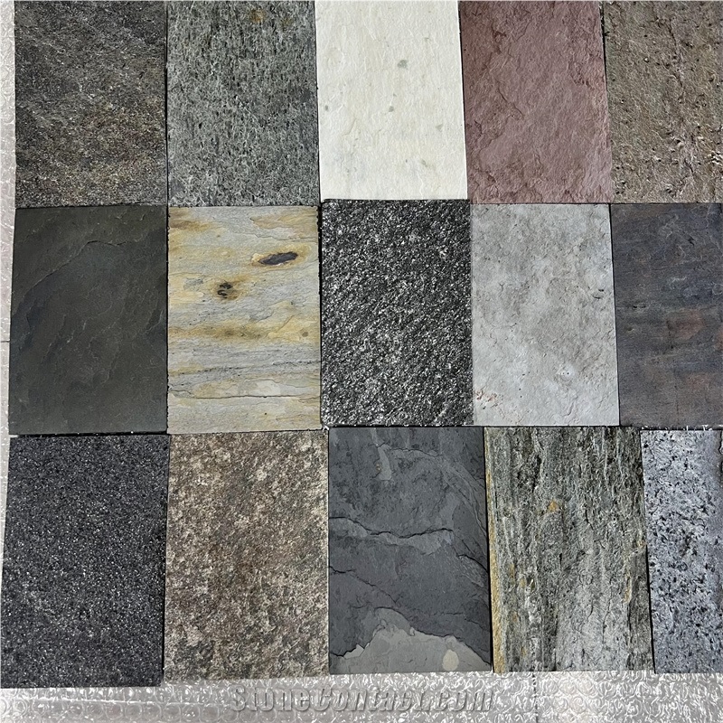Wall Tiles Natural Stone Sheets Flexible Slate Veneer