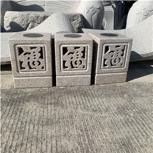 Customized Natural Stone Garden Lamp - Yard Lamp