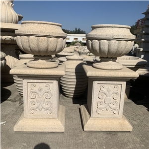 Garden Decor Stone Marble Planters Flower Pots Planter Pots