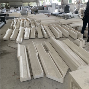 Natural Beige Limestone For Wall Moulding