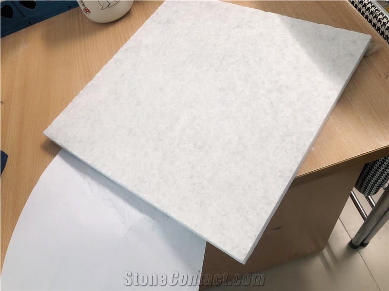 A Grade Polished Pure White Marble Tiles