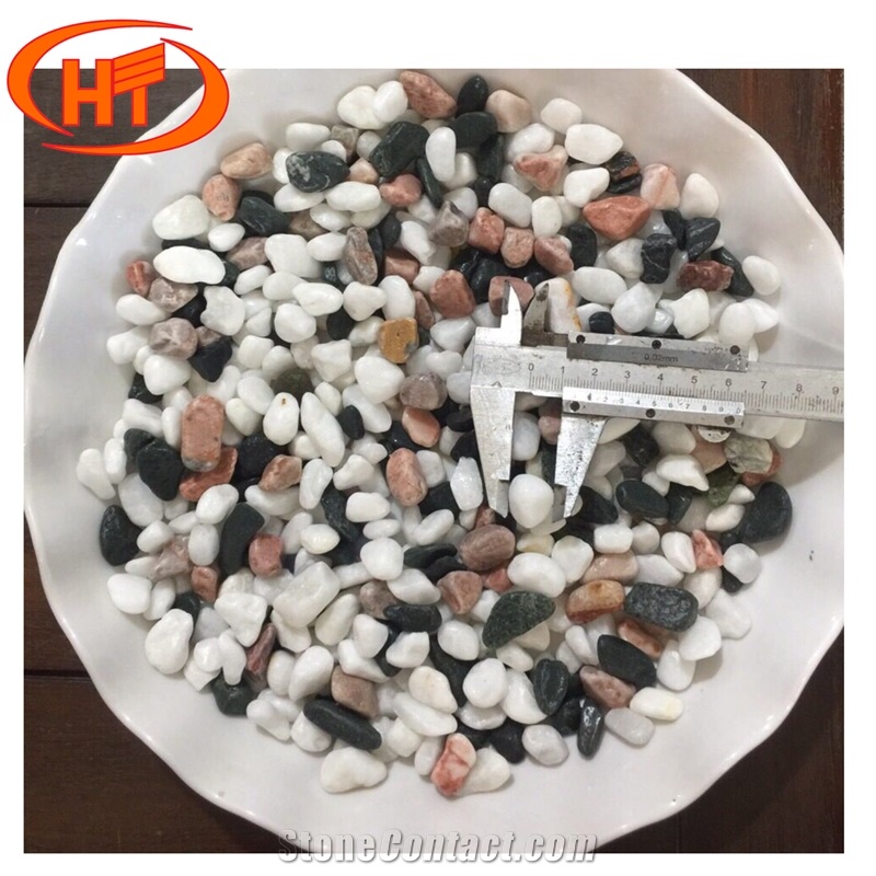 Hot Pure White/Black/Pink Pebble Stone Viet Nam Super Cheap