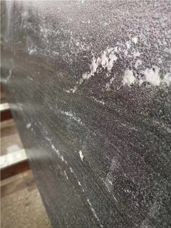 Black Granite Slabs Snow Grey Exotic Graninte Tiles For Wall