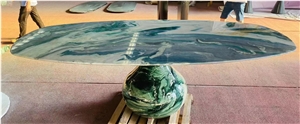 Luxury Marble Commercial Furniture Norway Green Coffee Table