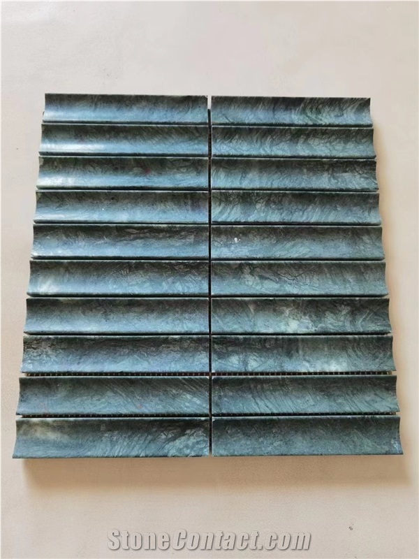 Marble 3D Wall Decor Panels Green Marble CNC Home Decor Tile