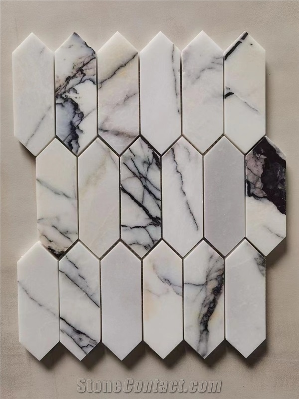 Marble Calacatta Gold Backsplash Mosaic Stone Bathroom Tiles
