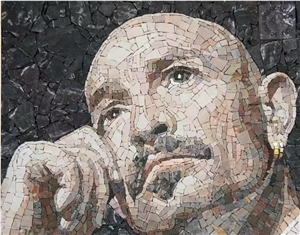 Marble Handmade Mosaic Art Work Stone Mosaic Portrait Craft