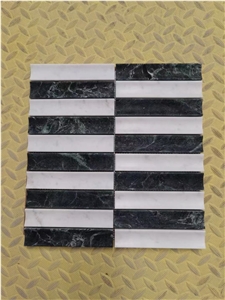 Marble Kitchen Backsplash Mosaic Verde Alpi Mosaic Design