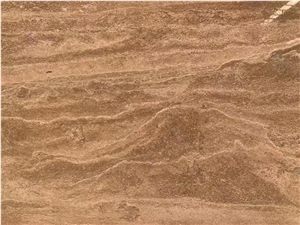 Polished Brown Travertine Slab Noce Travertine Kitchen Floor