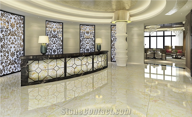 Solid Surface Artificial Marble Tiles Engineered Stone Tiles