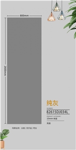 Polished Pure Grey Sintered Stone Slab For Wall