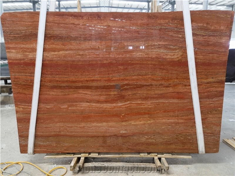 Red Travertine Interior&Exterior Wall Tiles