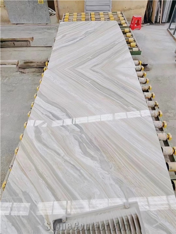 Hot Selling Pearl White Marble Tiles With Veins