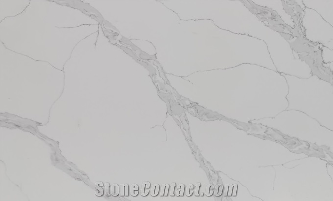 AMG Artificial Calacatta Laza Slab Pattern Quartz Stone