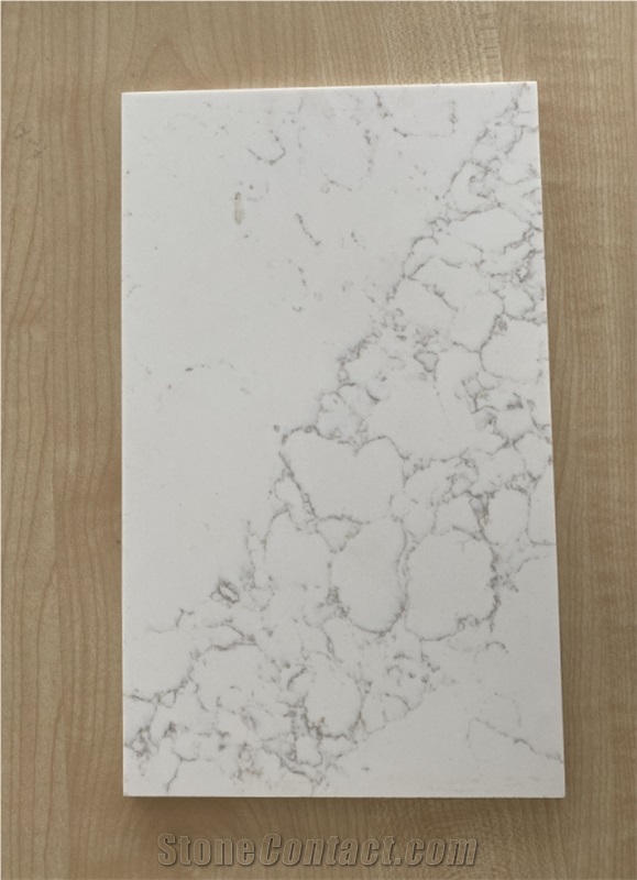 Artificial Calacatta Marble Look White Color