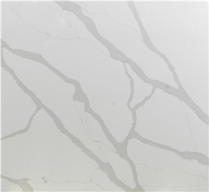 Artificial Calacatta Quartz Stone Jumbo Size
